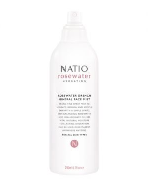 Natio Rosewater Hydration Drench Mineral Face Mist