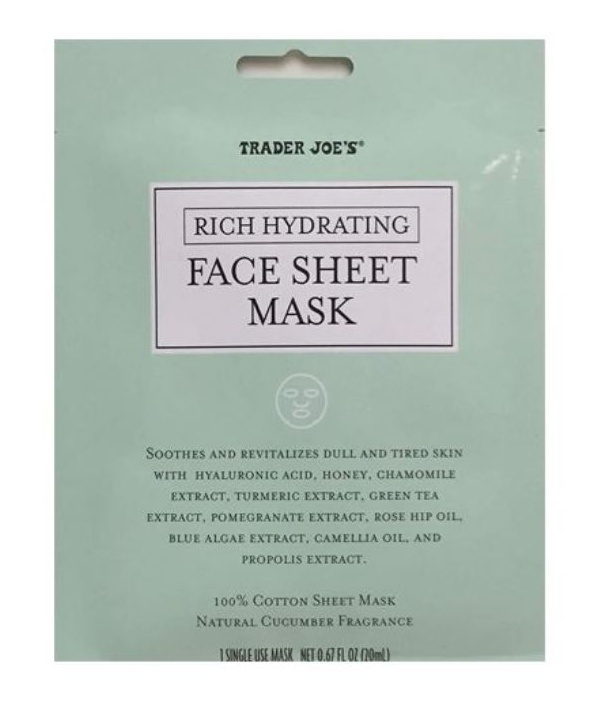 Trader Joe's Rich Hydrating Face Sheet Mask