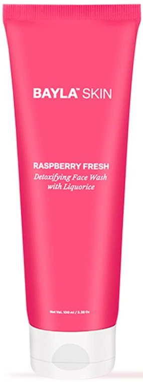 Bayla Skin Raspberry Fresh Detoxifying Face Wash With Liquorice, Hyaluronic Acid