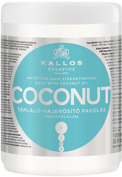 Kallos KJMN Coconut Nutritive Hair-Strengthening Mask