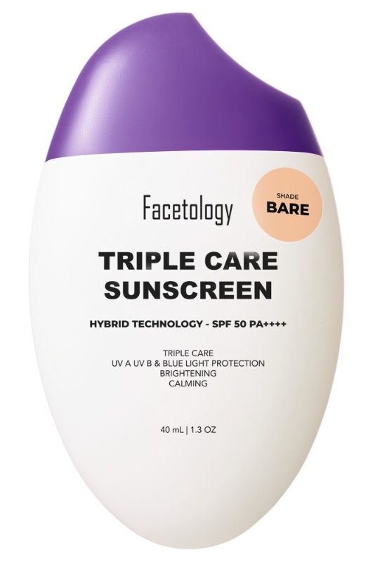 Facetology Triple Care Sunscreen Tinted - SPF 50 Pa++++