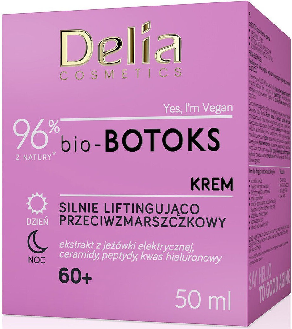 Delia Cosmetics Bio-botox Strongly Lifting Cream Anti-wrinkle 60+