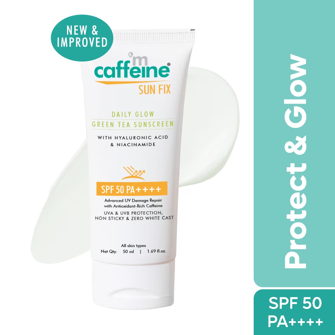 Mcaffeine Daily Glow Sunscreen Spf 50 Pa++++ With Niacinamide And Green 