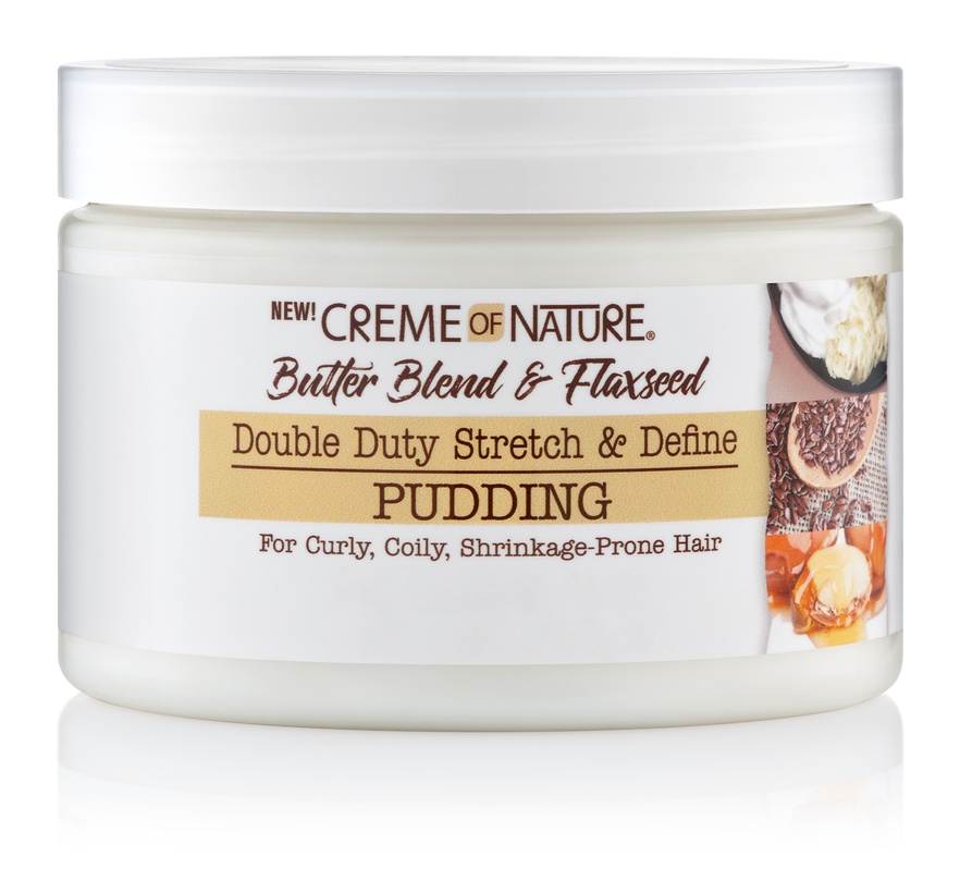 Creme of Nature Butter Blend & Flaxseed Double Duty Stretch & Define Pudding