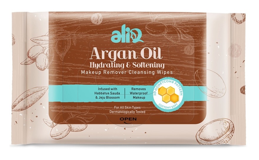 ALIA Argan Oil Makeup Remover Cleansing Wipes