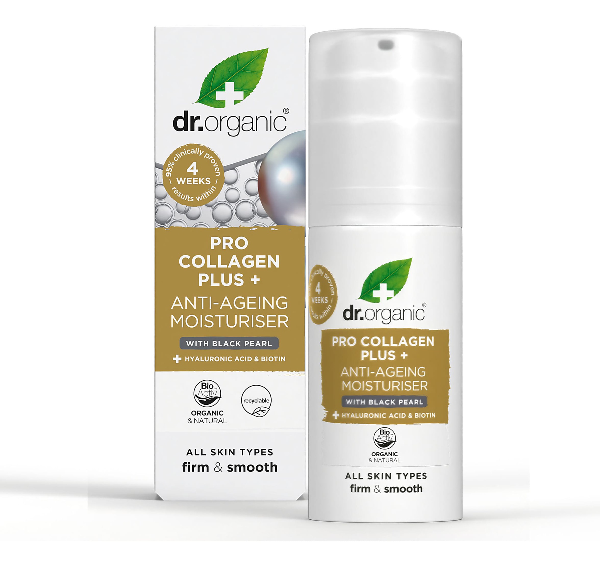 Dr Organic Pro Collagen Plus Black Pearl Moisturiser