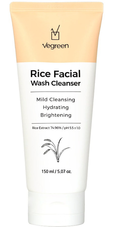 VEGREEN Rice Facial Wash Cleanser