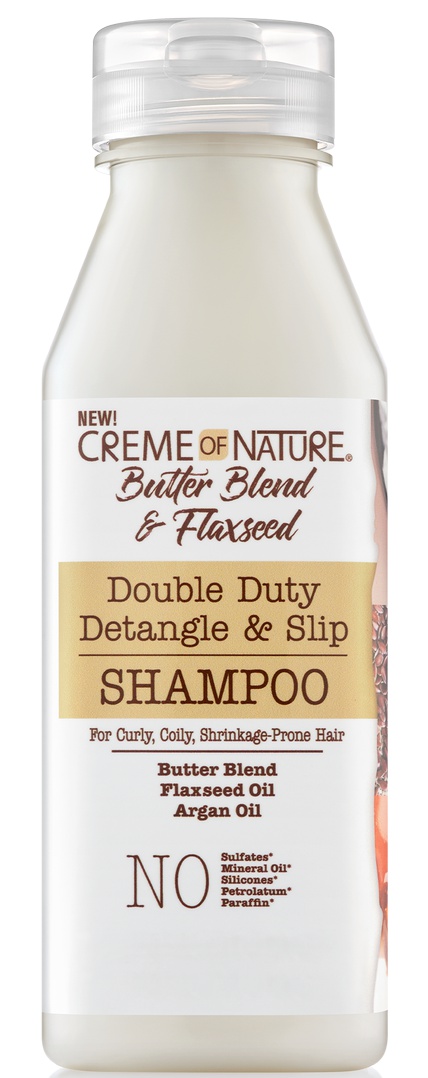 Creme of Nature Butter Blend & Flaxseed Double Duty Detangle & Slip Shampoo