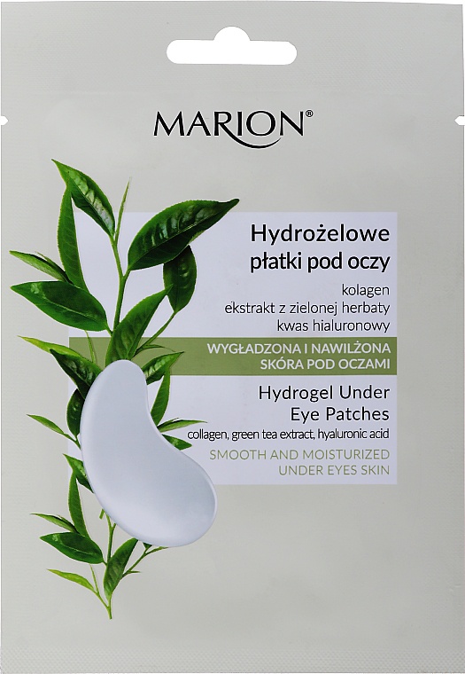 marion Hydrogel Under Eye Patches With Collagen, Green Tea And Hyaluronic Acid