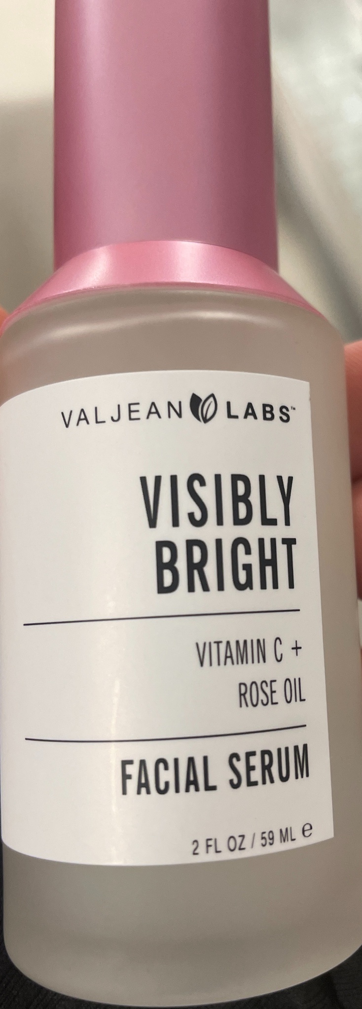 Valjean Labs Visibly Bright Vitamin C + Rose Oil Facial Serum