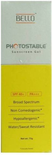 Bello Photostable Sunscreen Emulgel SPF40