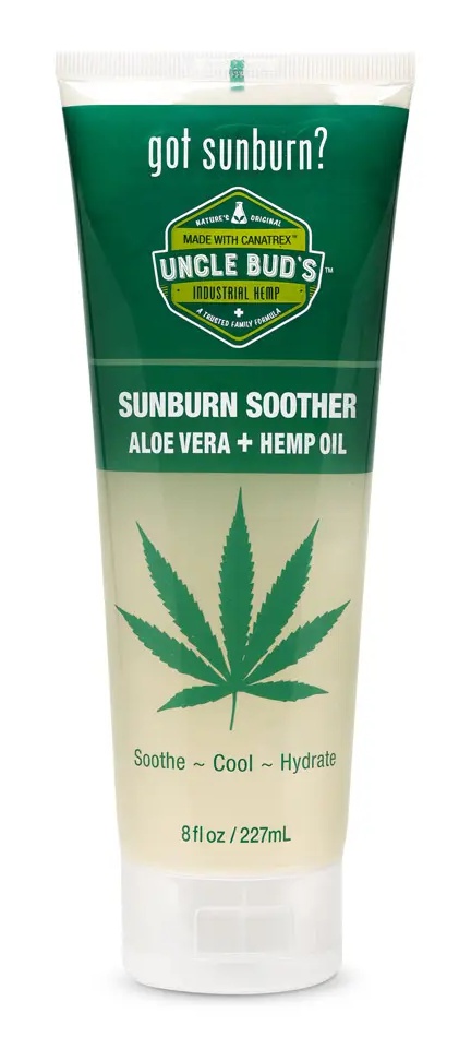 Uncle Bud's Sunburn Soother Aloe Vera + Hemp Oil