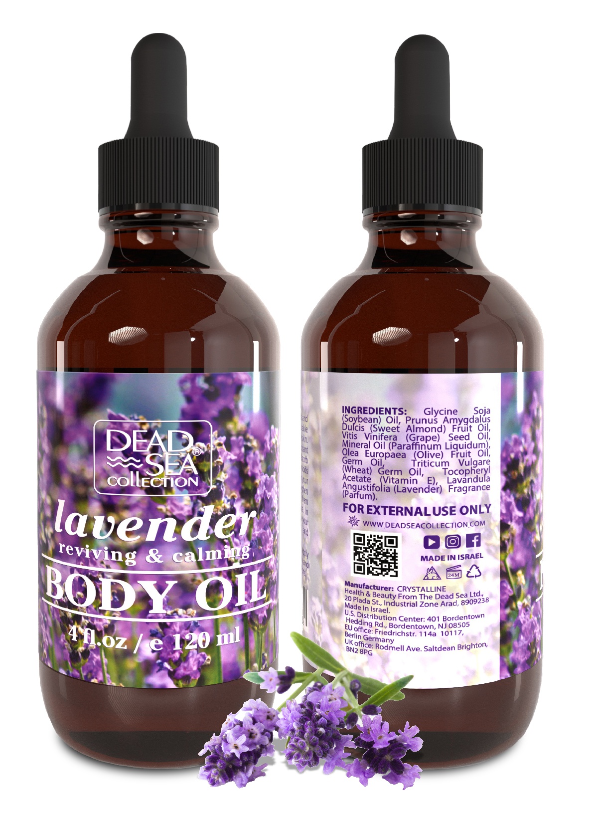 Dead Sea Collection Lavender Reviving And Calming Body Oil