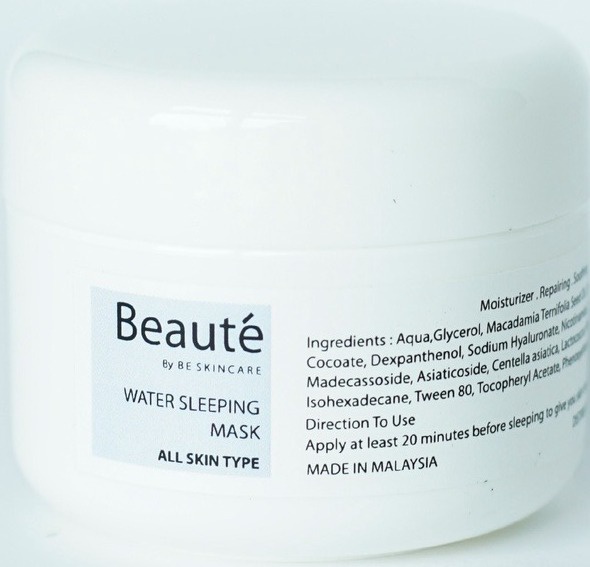Beauté by Be Skincare Water Sleeping Mask