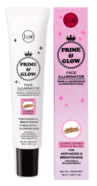 J. Cat Beauty Prime & Glow Face Illuminator - Licorice Extract (Pink)