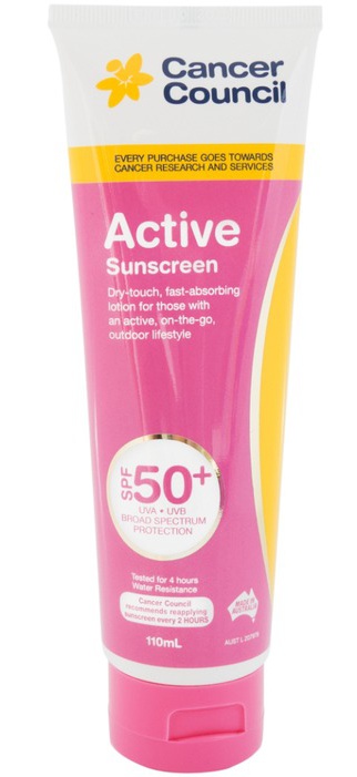 Cancer Council Active Sunscreen SPF50+ Pa++++