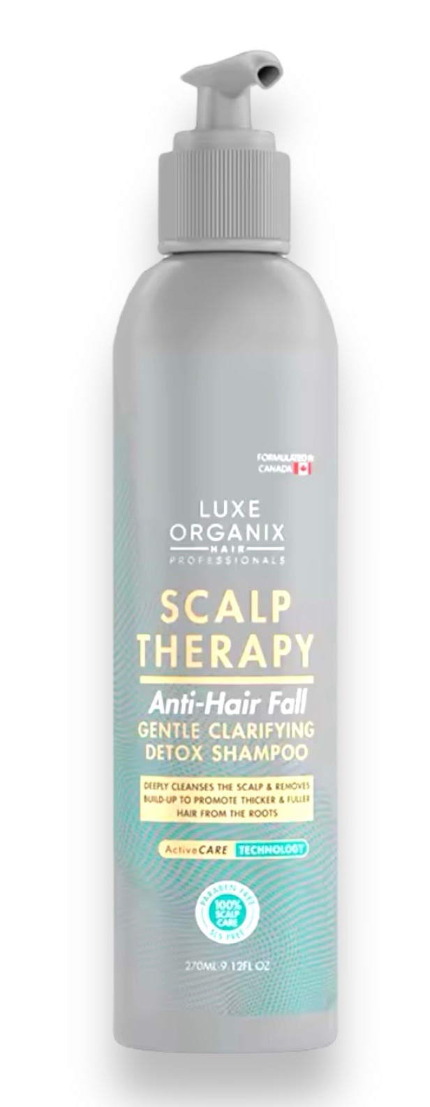 Luxe Organix Scalp Therapy Anti-hair Fall Gentle Clarifying Detox Shampoo