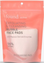 Found Active Exfoliating & Cleansing Bubble Face Pads