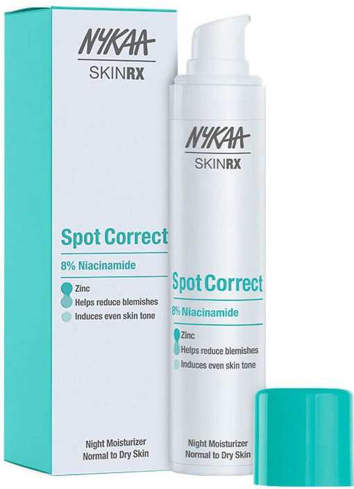 Nykaa SKINRX 8% Niacinamide Spot Correct Night Moisturizer For Normal To Dry Skin