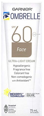 Garnier Ombrelle Face Sunscreen Ultra Light Cream Spf 60