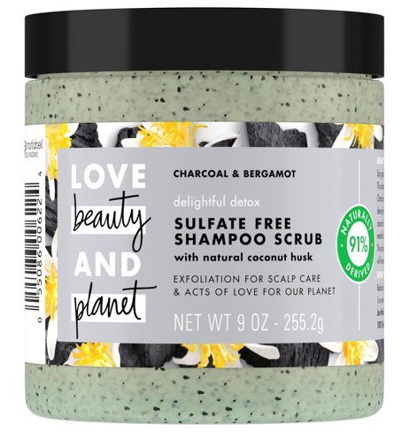 Love beauty and planet Delightful Detox Charcoal Shampoo Scrub