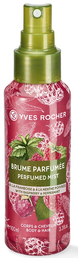 Yves Rocher Body And Hair Mist Rasberry And Peppermint
