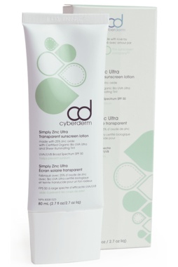 cyberderm natural simply zinc ultra sun whip spf 50