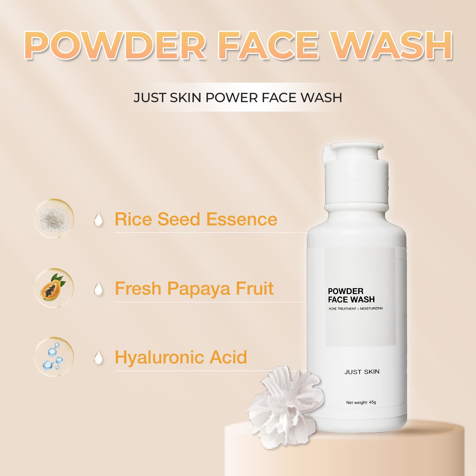 JustSkin Powder Face Wash