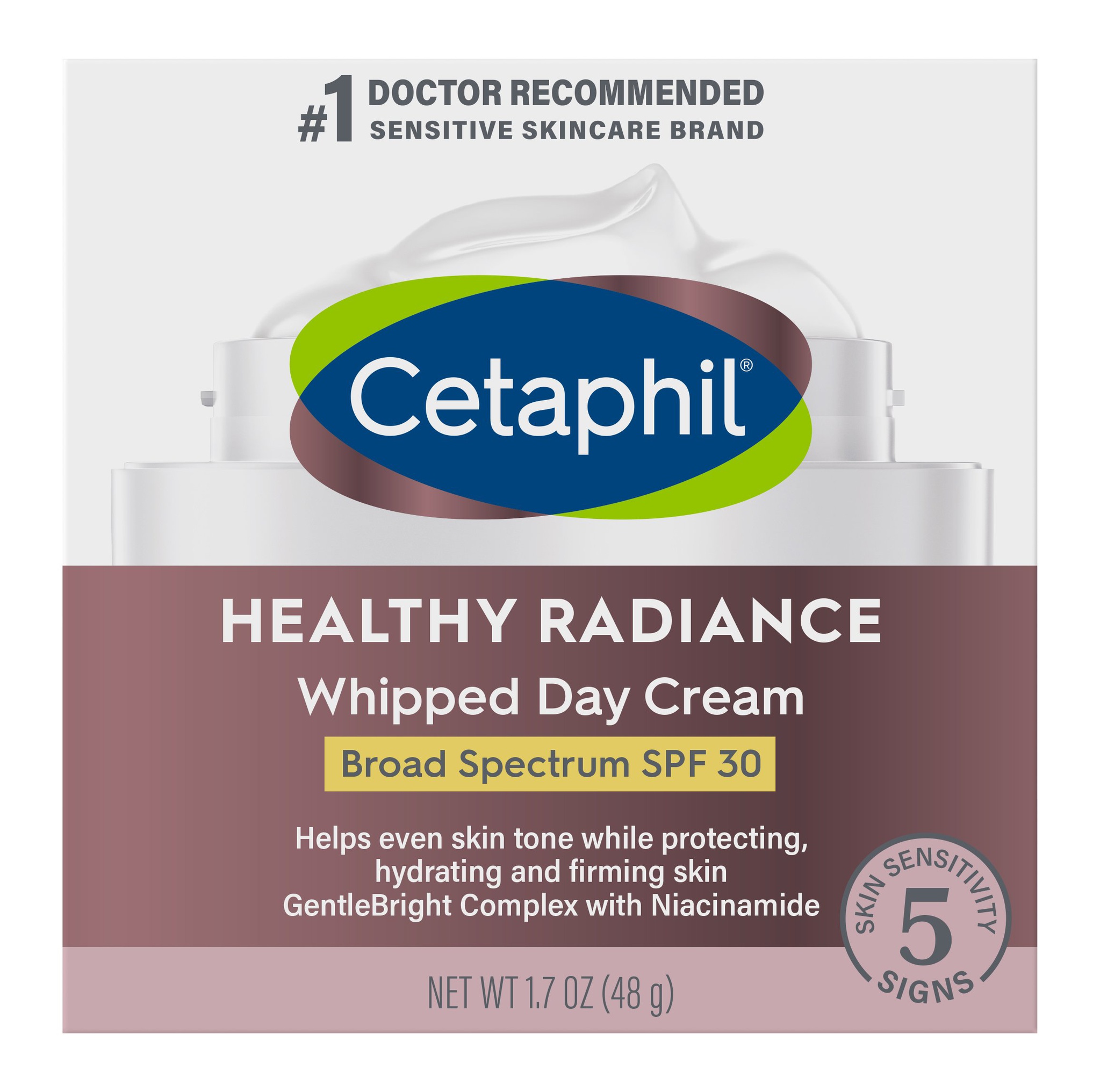 Cetaphil Healthy Radiance Whipped Day Cream Broad Spectrum SPF 30