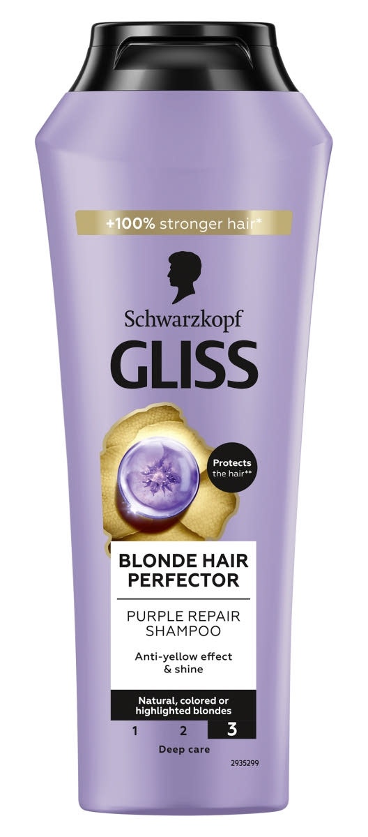 Schwarzkopf Gliss Blonde Hair Perfector Purple Repair Shampoo