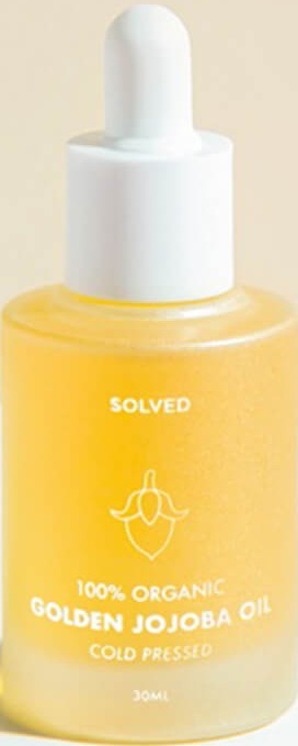 Solved skincare 100% Golden Jojoba Oil | Organic/ Cold Pressed