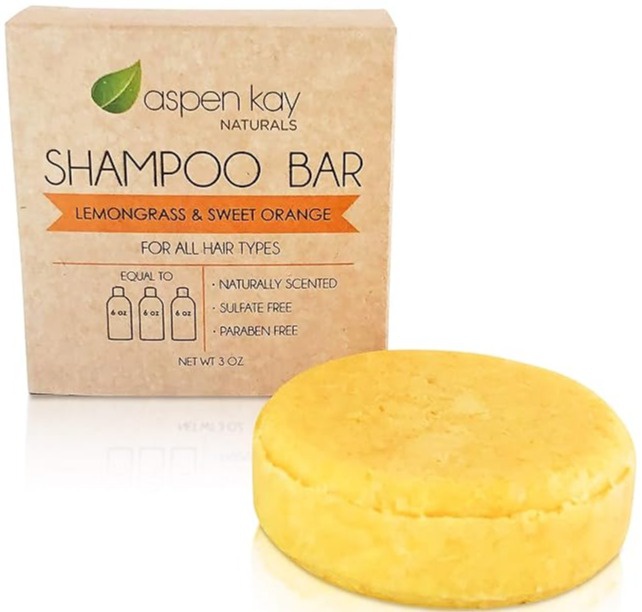 Aspen Kay Naturals Lemongrass & Sweet Orange Shampoo Bar