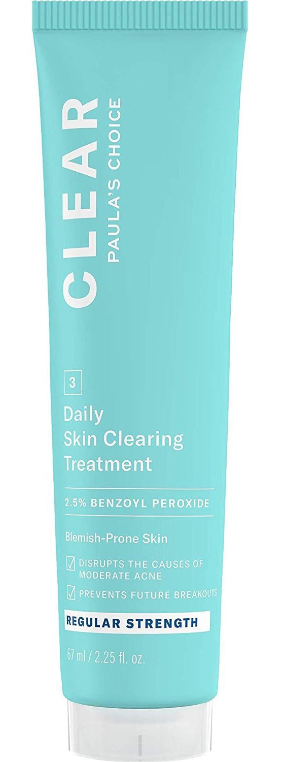 2.5% | Clear Regular Strength Daily Skin Clearing Treatment With 2.5% Benzoyl Peroxide