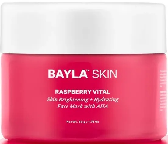 Bayla Skin Raspberry Vital Skin Brightening + Hydrating Face Mask With AHA