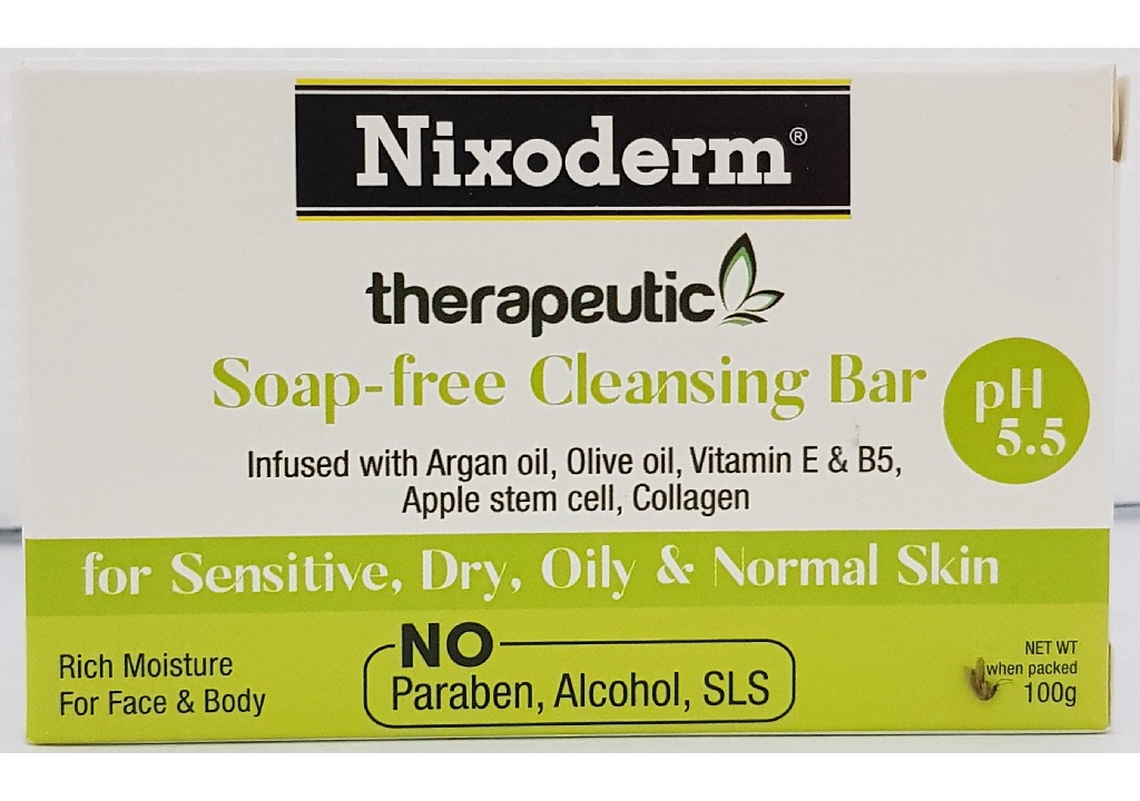 Nixoderm Soap-Free Cleansing Bar