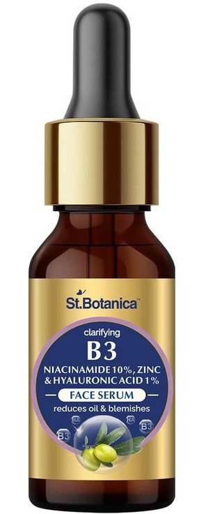 St. Botanica B3 Niacinamide 10%, Zinc & Hyaluronic Acid 1% Professional Face Serum