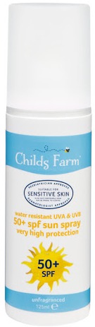 Childs Farm 50+ Spf Sun Lotion Spray ingredients (Explained)