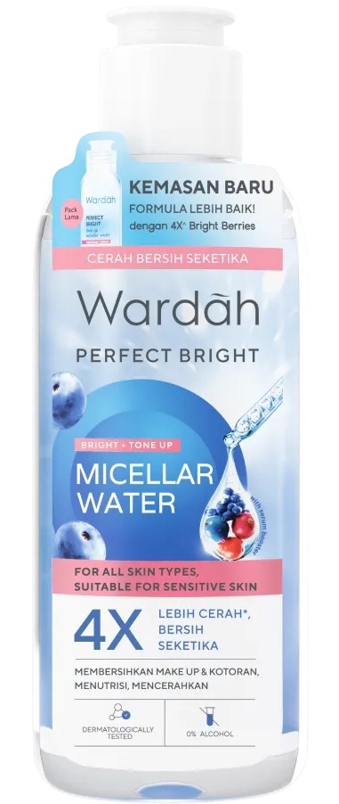 Wardah Perfect Bright Micellar Water Bright + Tone Up