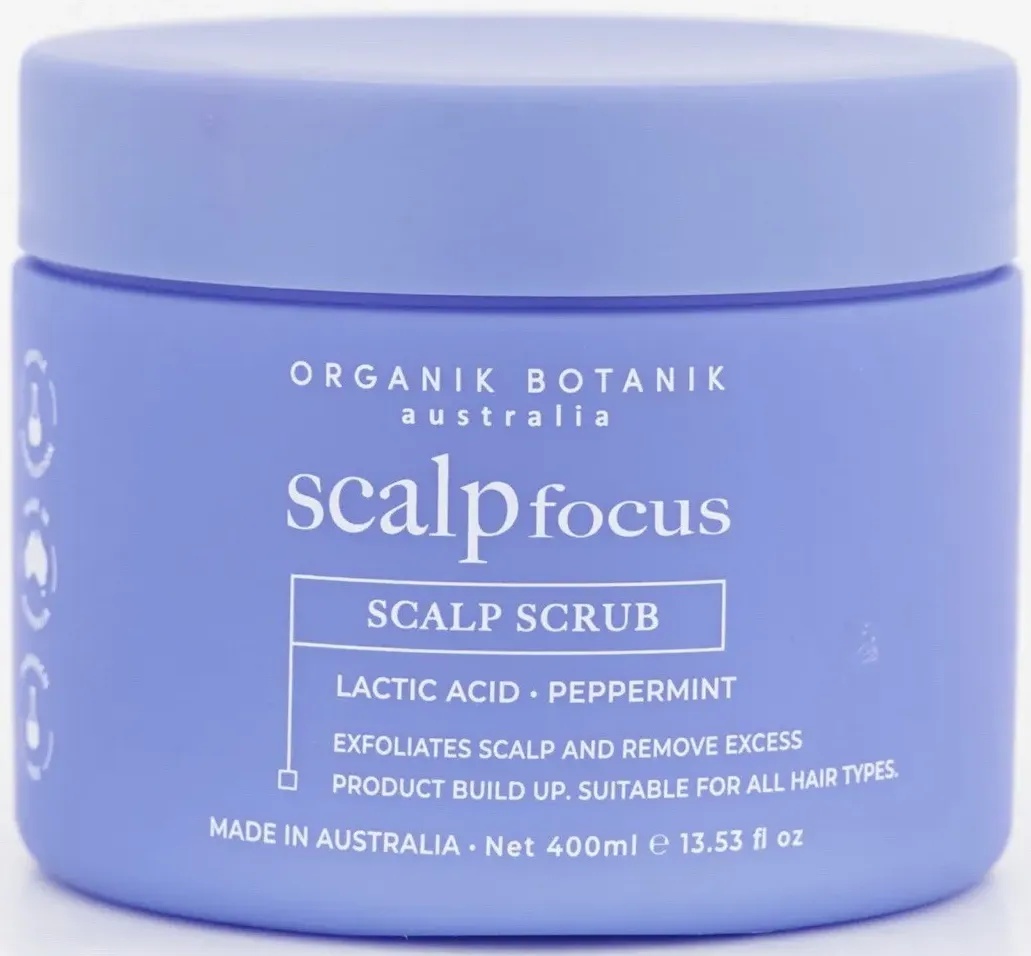 Organik botanik Scalp Focus Scalp Scrub Lactic Acid Peppermint