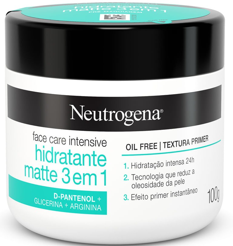 Neutrogena Hidratante Face Care Intensive Matte 3 Em 1