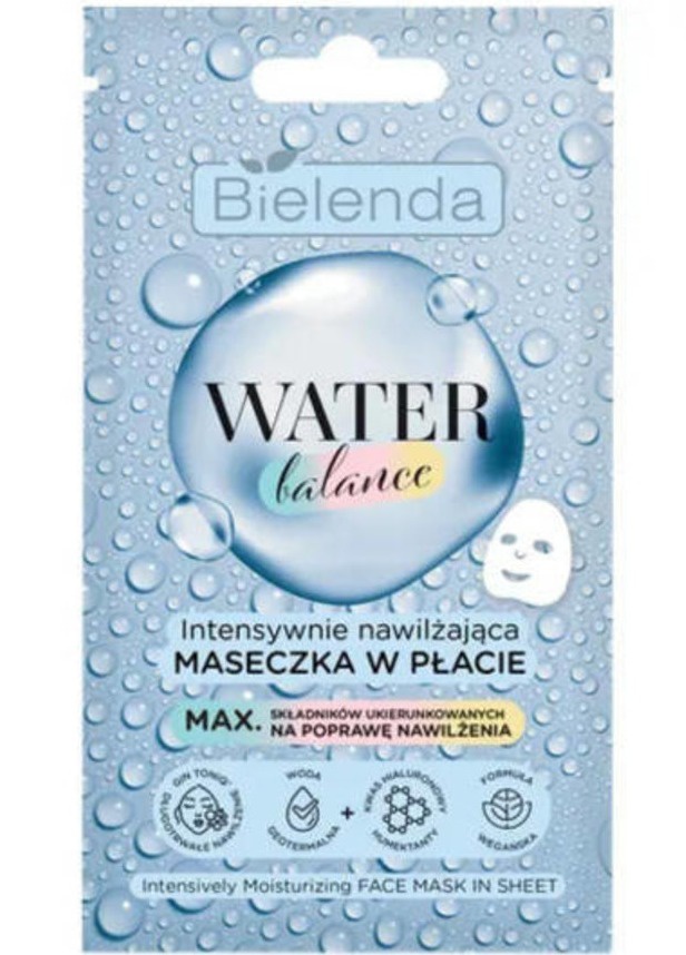 Bielenda Water Balance Intensively Moisturizing Sheet Mask