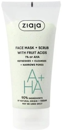 Ziaja Face Mask + Scrub With Fruit Acids