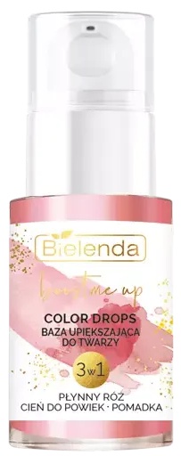Bielenda Boost Me Up Color Drops 3in1 Facial Beauty Base. Blush / Eyeshadow / Lipstick