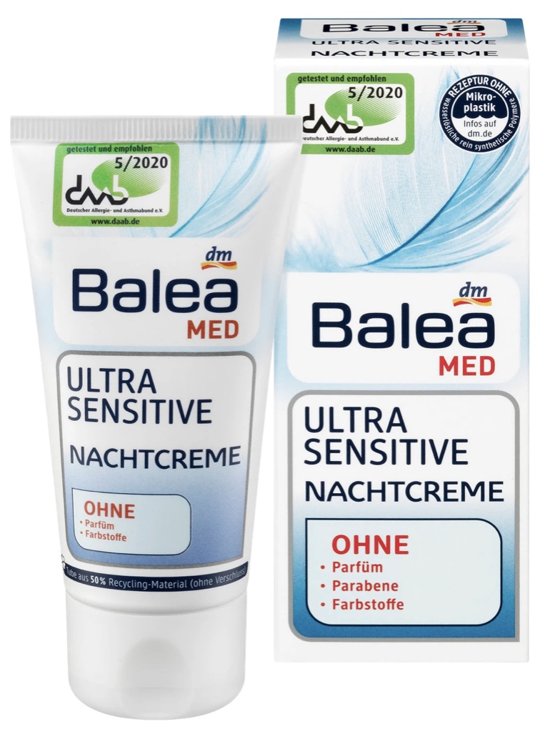 Balea Med Ultra Sensitive Nachtcreme ingredients Explained 
