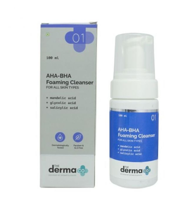 The derma CO Aha-Bha Foaming Cleanser