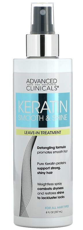 Advanced Clinicals Keratin Smooth & Shine Leave-in Treatment