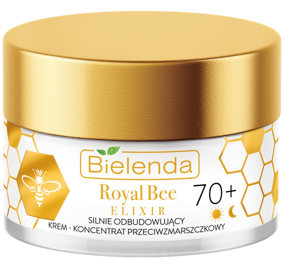 Bielenda Royal Bee Elixir Strongly Rebuilding Anti-Wrinkle Cream-Concentrate 70+