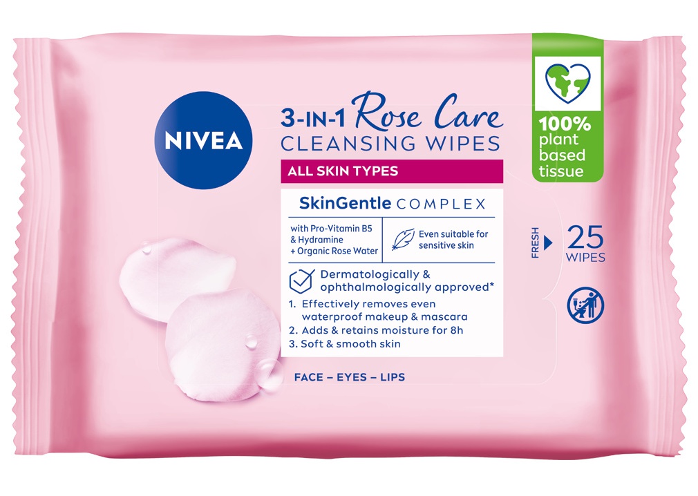 Nivea Micellair Rose Water Reinigingsdoekjes 25st