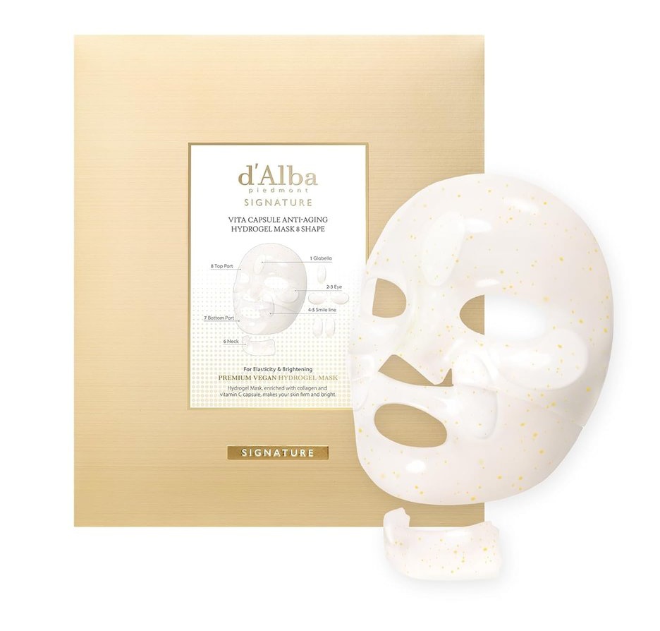 D'ALBA PIEDMONT Signature Vita Capsule Hydrogel Mask 8-shape