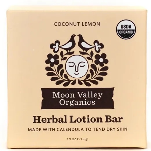 Moon Valley Coconut Lemon Herbal Lotion Bar